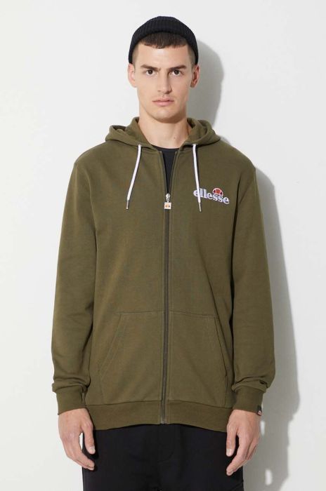 Кофта Ellesse чоловіча колір сірий з капюшоном з аплікацією SHS08782-112