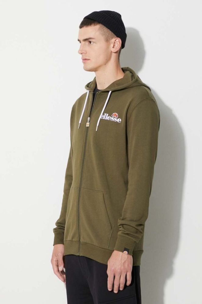 Кофта Ellesse чоловіча колір сірий з капюшоном з аплікацією SHS08782-112 фото 4