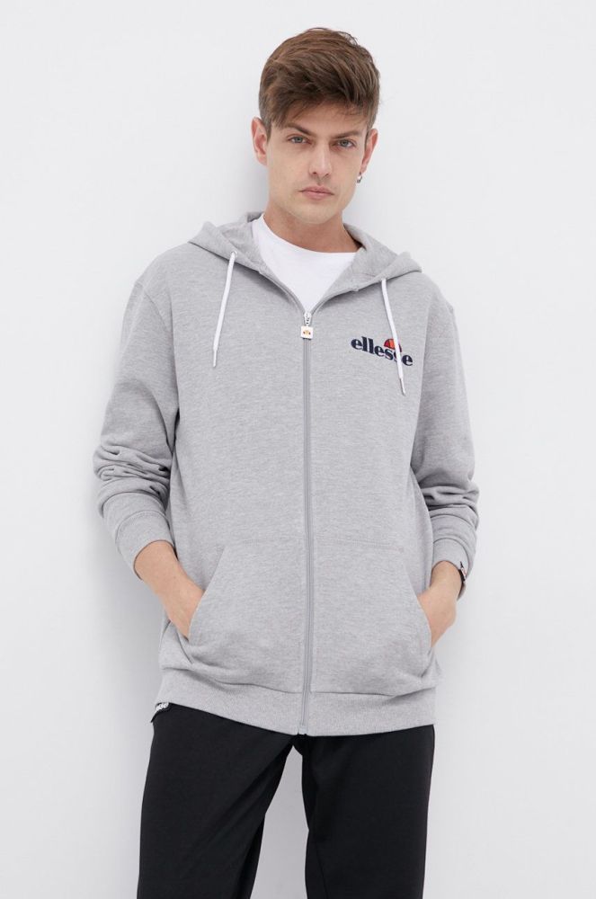 Кофта Ellesse чоловіча колір сірий з аплікацією SHS08782-112