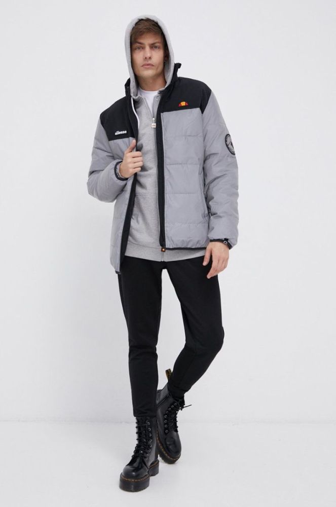 Кофта Ellesse чоловіча колір сірий з аплікацією SHS08782-112 фото 2