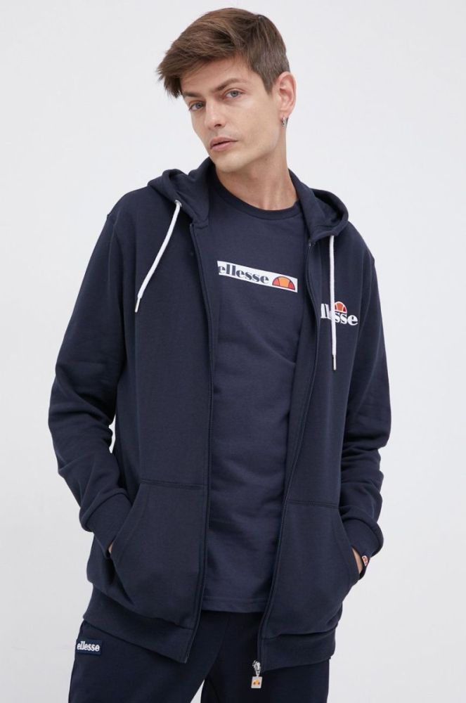 Кофта Ellesse чоловіча колір синій з аплікацією SHS08782-112 фото 2