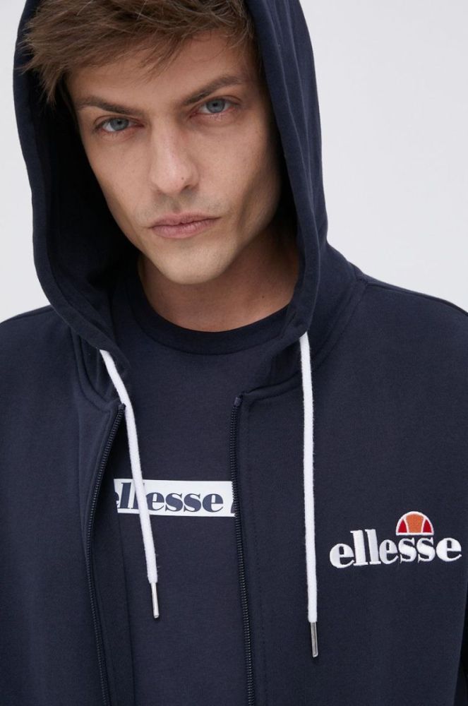 Кофта Ellesse чоловіча колір синій з аплікацією SHS08782-112 фото 4