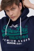Кофта Superdry чоловіча колір синій з аплікацією (2121799)
