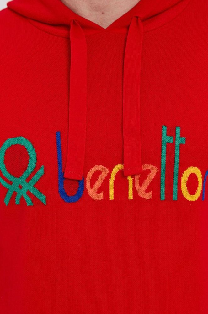 United Colors of Benetton - Светр колір червоний фото 5