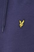 Бавовняна кофта Lyle & Scott чоловіча колір синій однотонна (2683972)