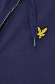 Бавовняна кофта Lyle & Scott чоловіча колір синій однотонна (2214775)