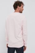 Бавовняна кофта Lyle & Scott чоловіча колір рожевий гладка