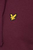 Кофта Lyle & Scott чоловіча колір бордовий гладка