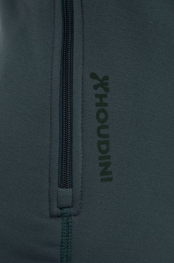 Спортивна кофта Houdini Power колір зелений з капюшоном однотонна (3165459) фото 5