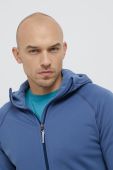 Спортивна кофта Houdini Power з капюшоном однотонна колір блакитний (1817777)