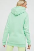 Кофта adidas Originals колір зелений гладка H34648-GLOMIN