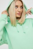 Кофта adidas Originals колір зелений гладка H34648-GLOMIN
