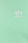 Кофта adidas Originals колір зелений гладка H34648-GLOMIN