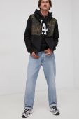 Кофта 47brand колір чорний з принтом (1890720)