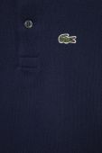 Дитячий бавовняний лонгслів Lacoste колір синій однотонний (2321515)
