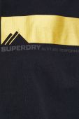 Бавовняний лонгслів Superdry колір чорний