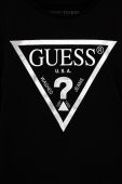 Дитячий лонгслів Guess колір чорний (1541147)