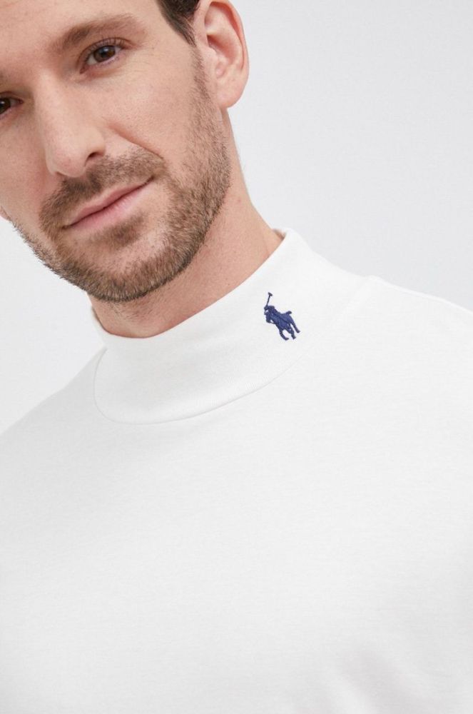 Polo Ralph Lauren - Бавовняний лонгслів колір бежевий фото 4