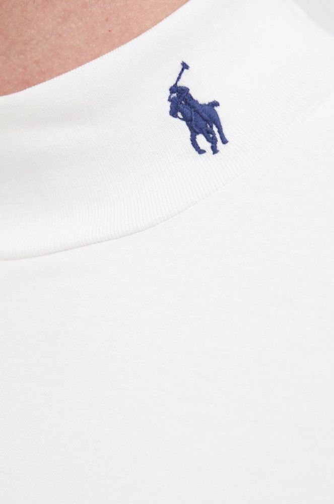 Polo Ralph Lauren - Бавовняний лонгслів колір бежевий фото 5