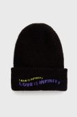 Шапка і рукавички Desigual колір чорний Шапка і рукавички Desigual колір чорний