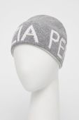 Вовняна шапка Patrizia Pepe колір сірий вовна