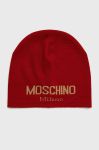 Шапка Moschino колір червоний з тонкого трикотажу (1697075) Шапка Moschino колір червоний з тонкого трикотажу (1697075)