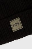 Шапка Billabong колір чорний з тонкого трикотажу