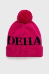 Шапка Deha колір рожевий з тонкого трикотажу Шапка Deha колір рожевий з тонкого трикотажу