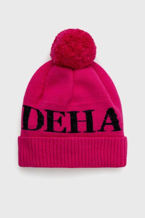 Шапка Deha колір рожевий з тонкого трикотажу