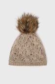 Шапка з домішкою вовни Granadilla колір бежевий