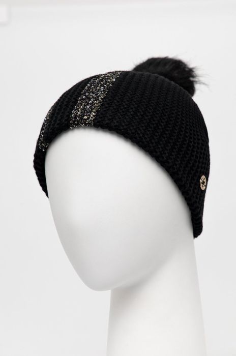 Шапка з домішкою вовни Granadilla колір чорний з товстого трикотажу (1894909) Шапка з домішкою вовни Granadilla колір чорний з товстого трикотажу (1894909)