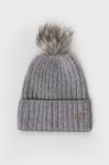 Шапка з домішкою вовни Granadilla колір сірий з товстого трикотажу (1894915) Шапка з домішкою вовни Granadilla колір сірий з товстого трикотажу (1894915)