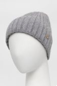 Шапка з домішкою вовни Granadilla колір сірий з товстого трикотажу (1894915)