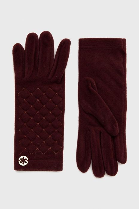 Рукавички Granadilla колір бордовий з тонкого трикотажу