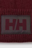 Шапка Helly Hansen колір коричневий з товстого трикотажу