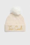 Шапка з домішкою вовни MC2 Saint Barth колір бежевий з товстого трикотажу (3624519) Шапка з домішкою вовни MC2 Saint Barth колір бежевий з товстого трикотажу (3624519)