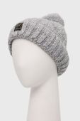 Шапка з домішкою вовни Superdry колір сірий з товстого трикотажу (2122125) Шапка з домішкою вовни Superdry колір сірий з товстого трикотажу (2122125)