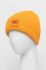 Шапка з домішкою вовни UGG з товстого трикотажу 20061-WAST колір помаранчевий