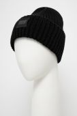 Шапка та шарф з домішкою вовни UGG Chunky колір чорний (1909720)