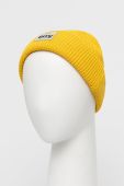 Вовняна шапка Eivy колір жовтий вовна Вовняна шапка Eivy колір жовтий вовна