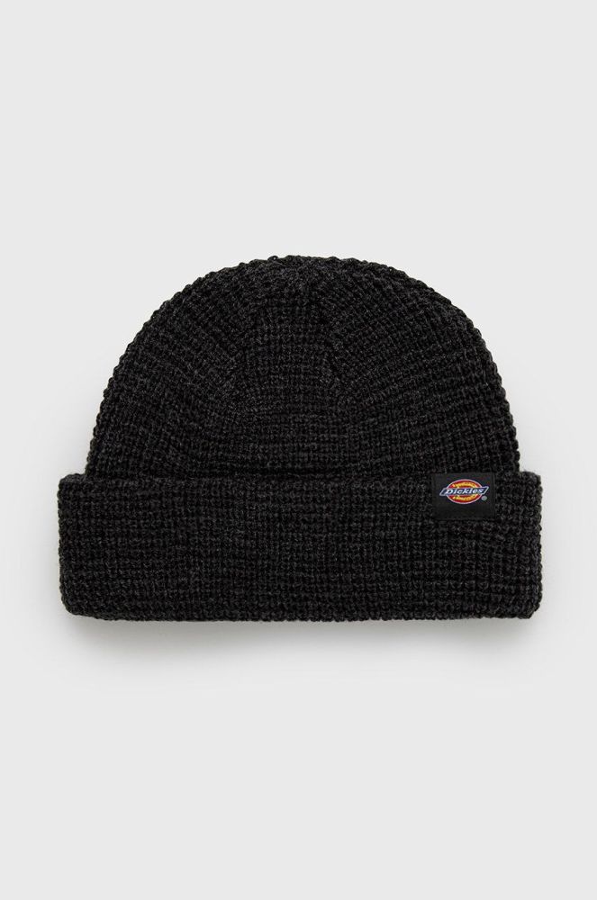 Шапка Dickies колір чорний з тонкого трикотажу