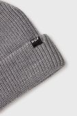 Шапка HUF колір сірий з товстого трикотажу