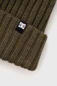 Шапка DC колір зелений з товстого трикотажу