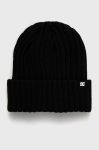Шапка Dc колір чорний з товстого трикотажу Шапка Dc колір чорний з товстого трикотажу