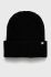 Шапка Dc колір чорний з товстого трикотажу