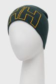 Шапка Helly Hansen колір зелений з тонкого трикотажу