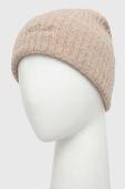 Вовняна шапка MC2 Saint Barth колір бежевий вовна