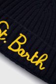 Вовняна шапка MC2 Saint Barth колір чорний вовна (2847144)