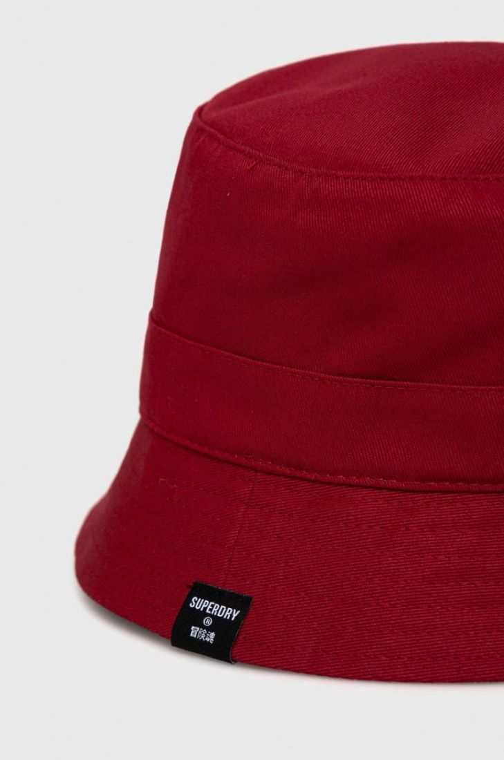 Бавовняний капелюх Superdry колір синій з бавовни