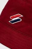 Бавовняний капелюх Superdry колір синій з бавовни